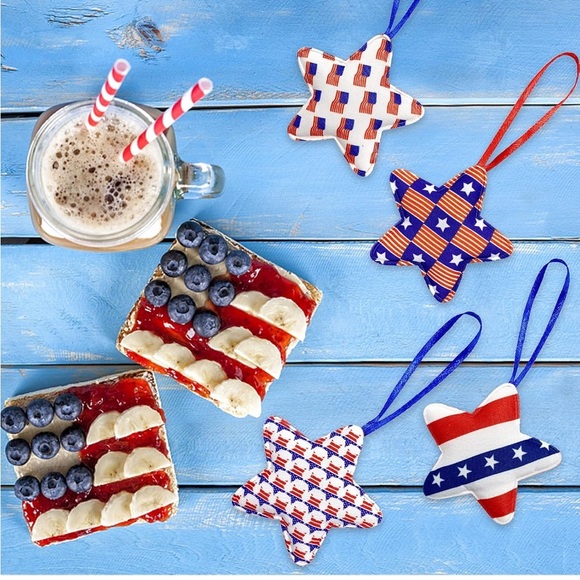 30 Pcs Independence Day Hanging Stars- 3.5 x 6.1 Inch 4th of July Patriotic - Picture 4 of 6